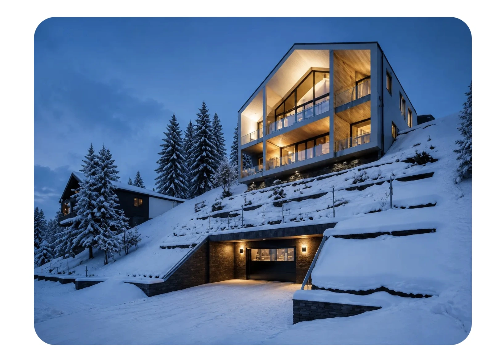 Dodaná horská architektura, záběr 6